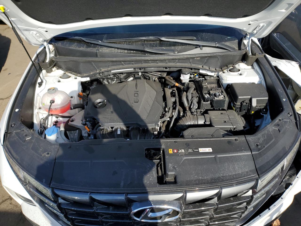 2022 Hyundai Tucson VIN KM8JFCAE1NU138429 Copart auction photo, front end / side damage thumbnail 12