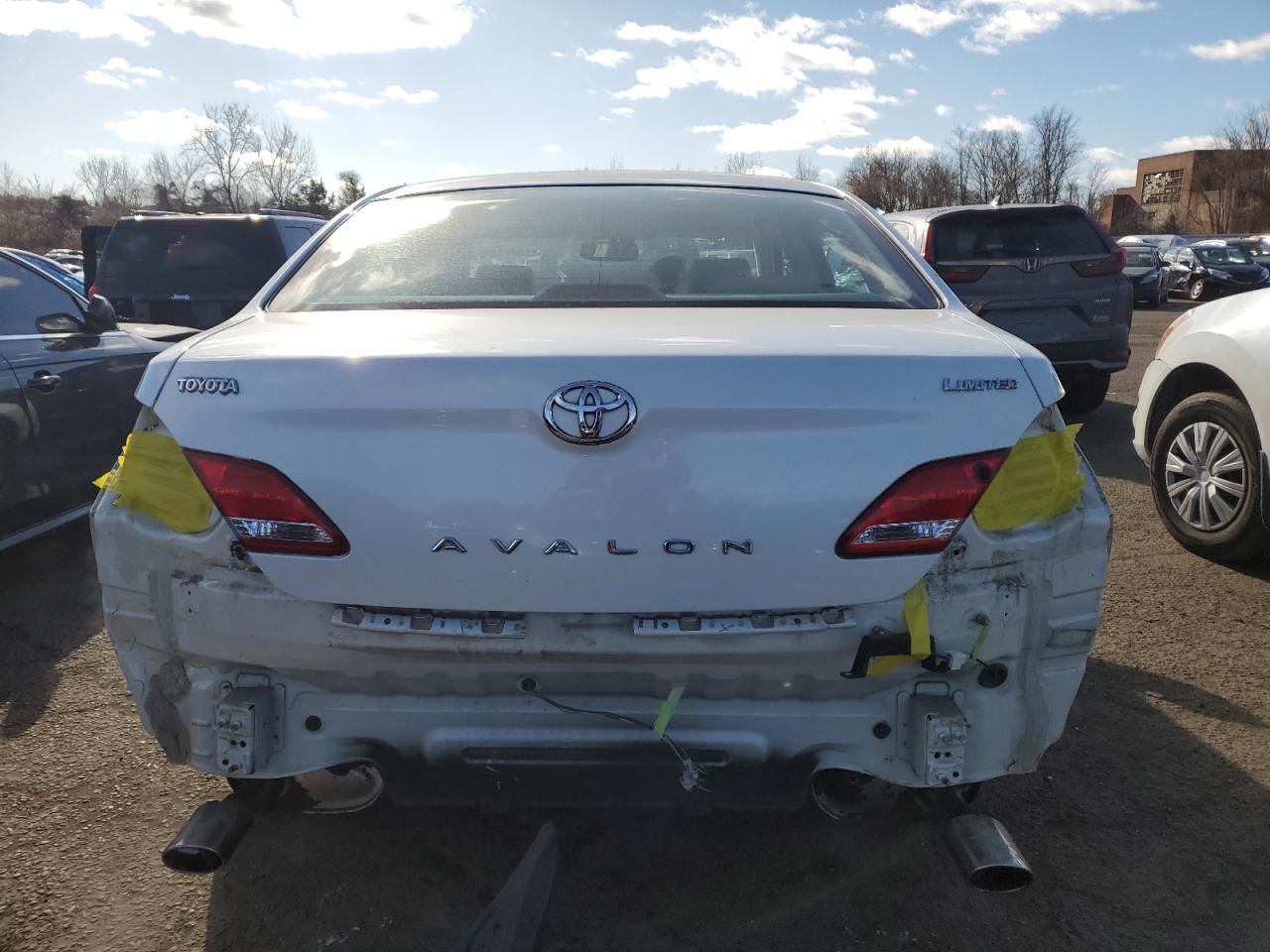 2006 Toyota Avalon VIN 4T1BK36B86U103984 Copart auction photo, rear end damage thumbnail 6