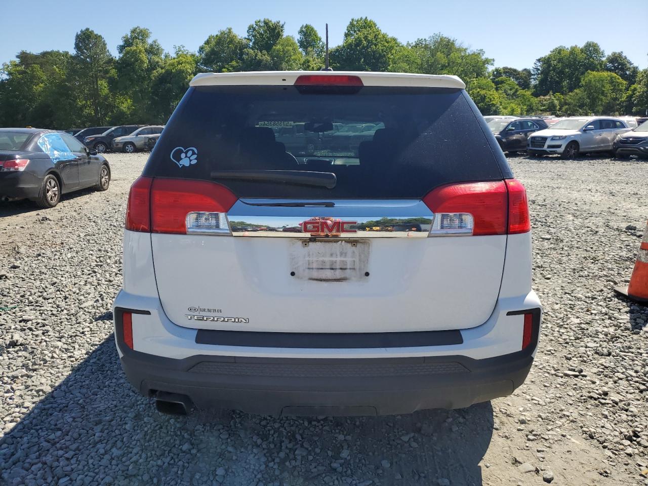 2017 GMC Terrain VIN 2GKALMEK6H6312408 Copart auction photo, front end damage thumbnail 6