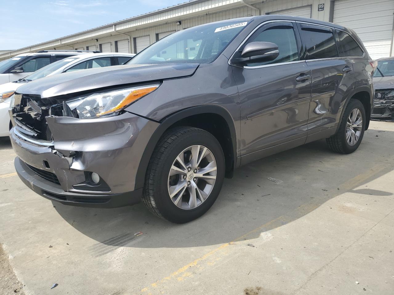 2015 Toyota Highlander VIN 5TDBKRFH7FS222514