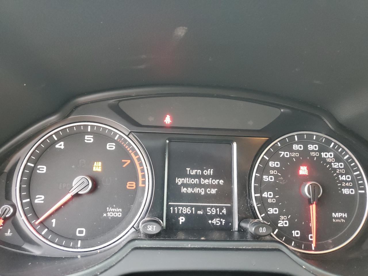 2015 Audi Q5 VIN WA1LFAFP7FA094316 Copart auction photo, front end / side damage thumbnail 9