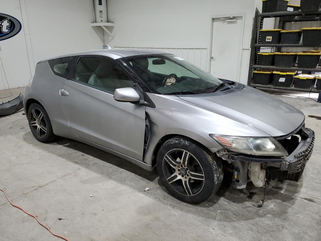 2011 Honda CR-Z VIN JHMZF1D68BS002563 Copart auction photo, front end / side damage thumbnail 4