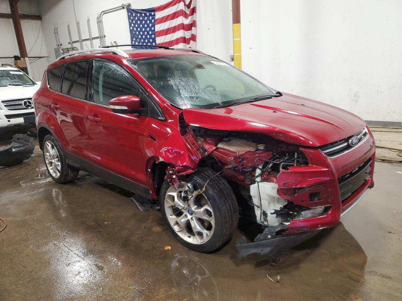2013 Ford Escape VIN 1FMCU9J92DUC40986 Copart auction photo, front end damage thumbnail 4