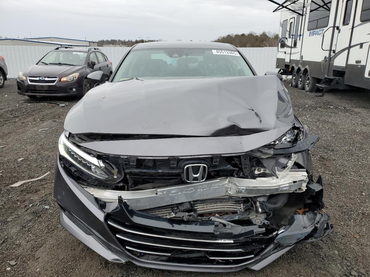 2021 Honda Accord VIN 1HGCV1F18MA123292 Copart auction photo, front end / minor dent/scratches damage thumbnail 5