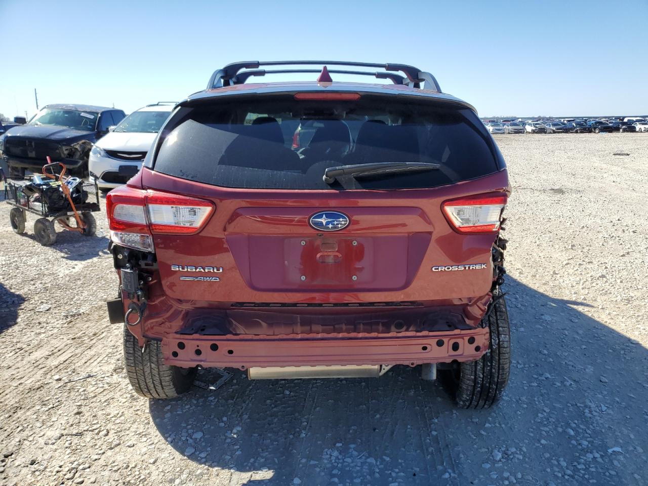 2019 Subaru XV VIN JF2GTAEC9K8333401 Copart auction photo, side / rear end damage thumbnail 6