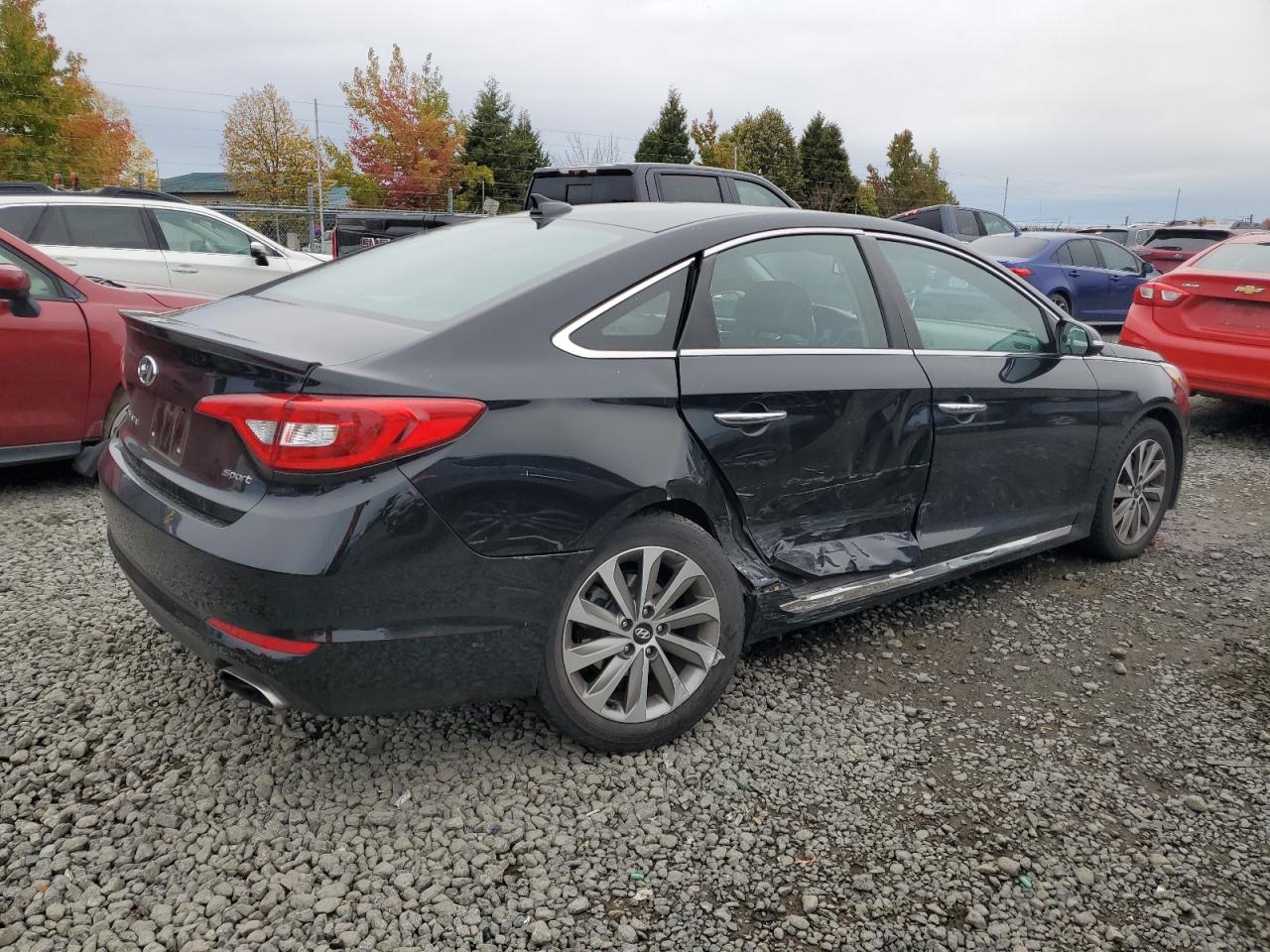 2016 Hyundai Sonata VIN 5NPE34AF9GH435264 Copart auction photo, side damage thumbnail 3