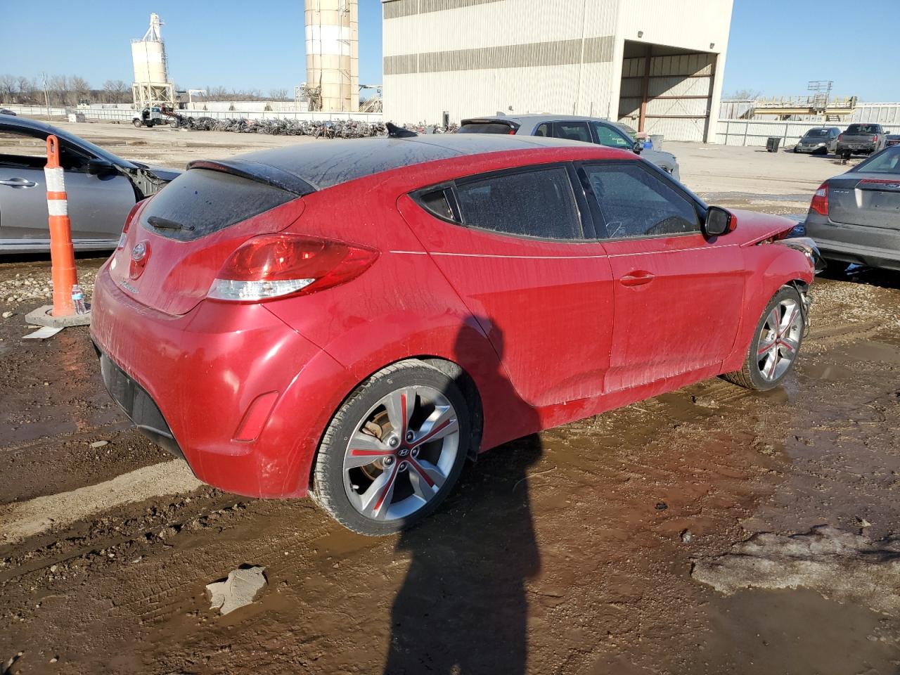 2016 Hyundai Veloster VIN KMHTC6AD6GU281387 Copart auction photo, front end damage thumbnail 3