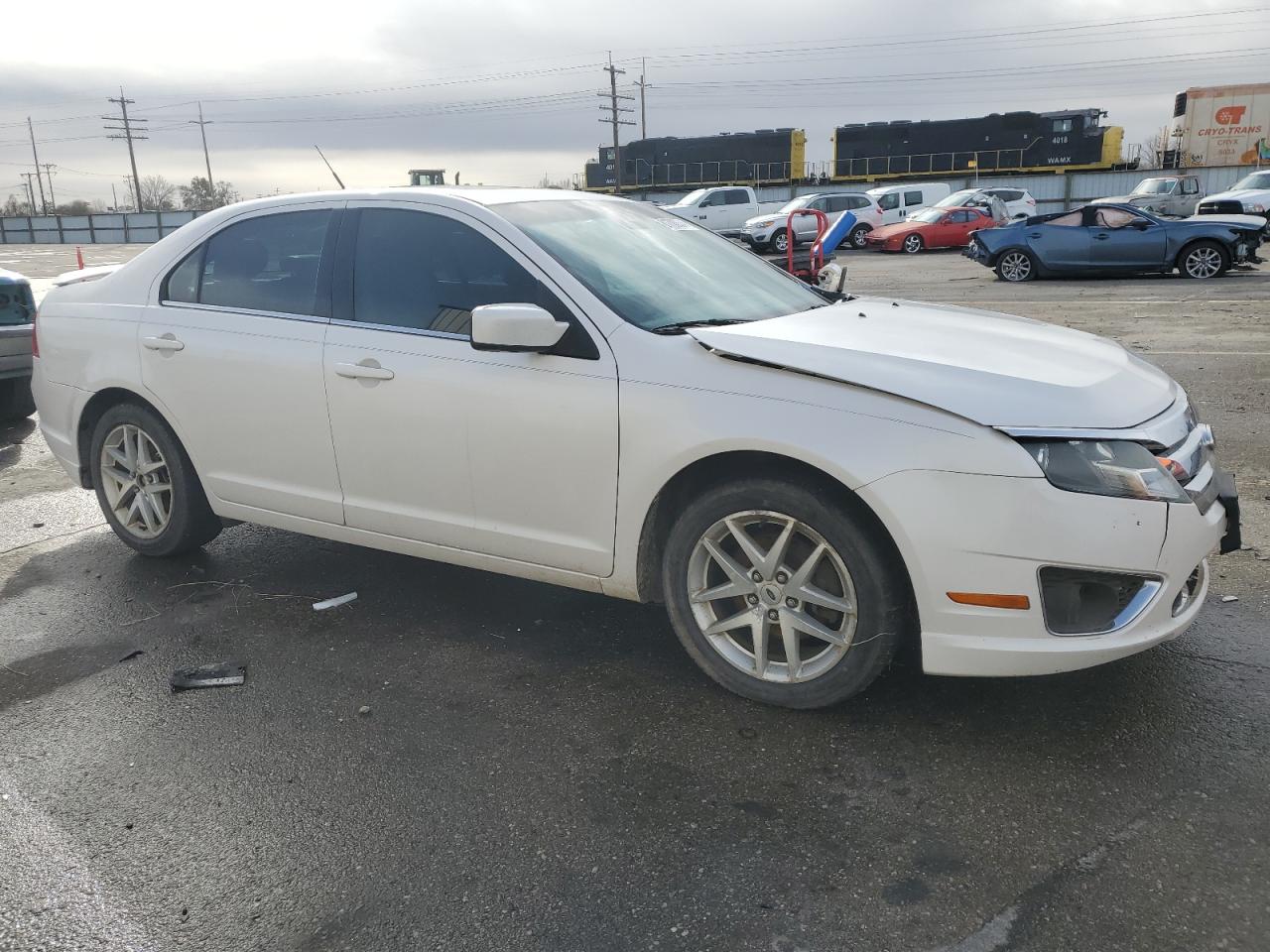 2011 Ford Fusion VIN 3FAHP0JGXBR242216 Copart auction photo, front end / undercarriage damage thumbnail 4