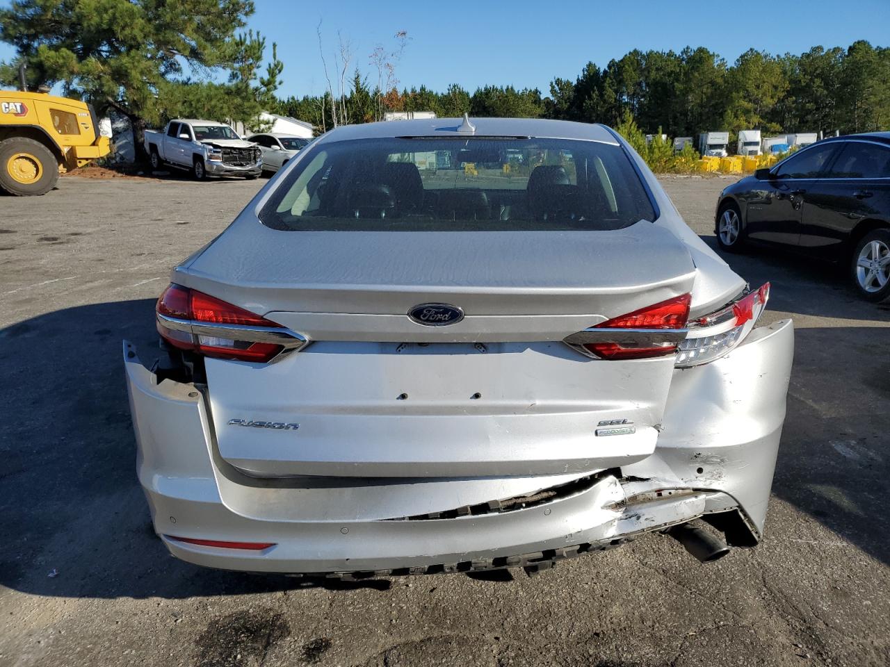 2019 Ford Fusion VIN 3FA6P0CD5KR118753 Copart auction photo, rear end damage thumbnail 6