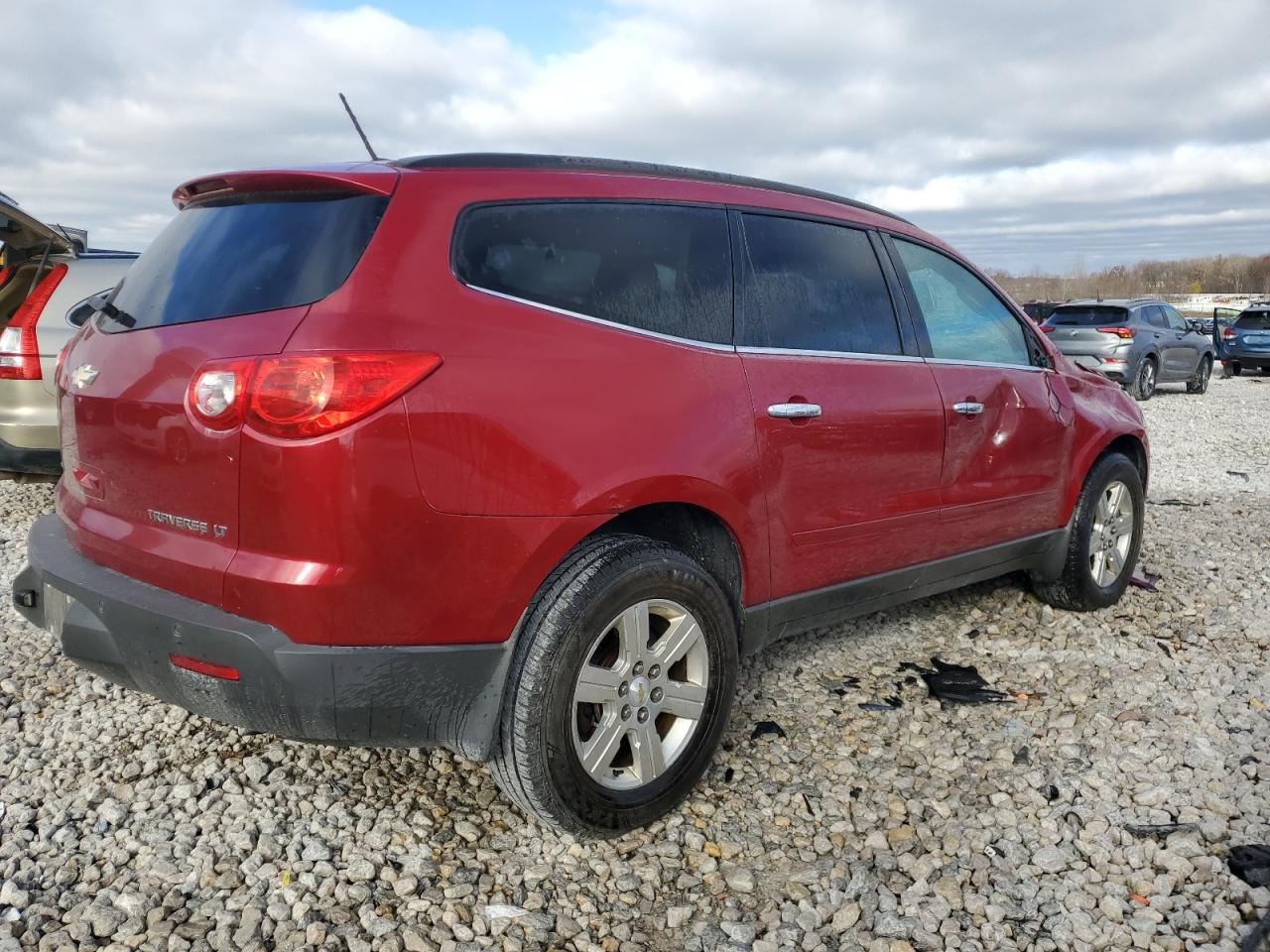 2012 Chevrolet Traverse VIN 1GNKVJED1CJ125641 Copart auction photo, all over damage thumbnail 3