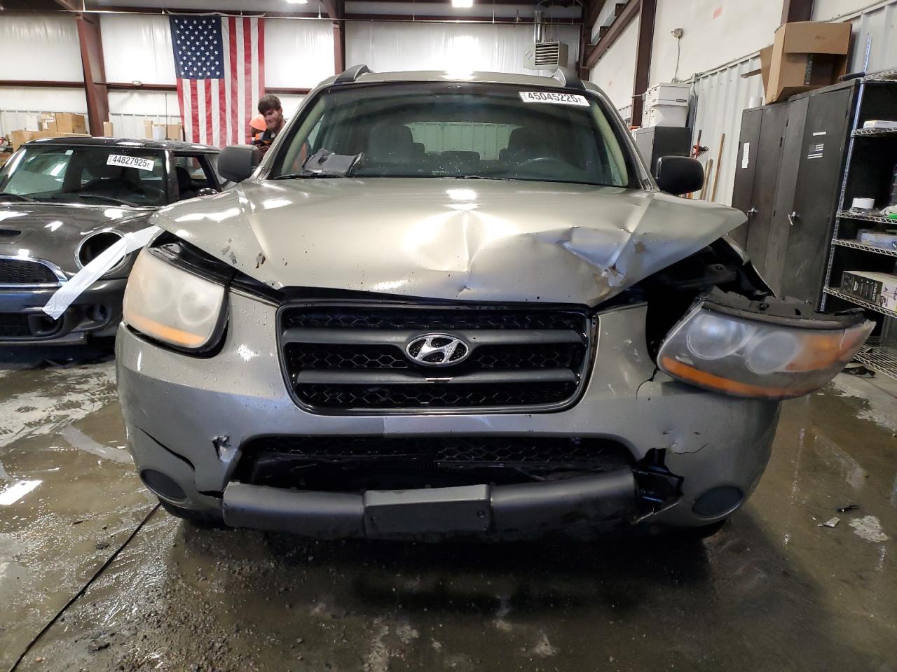 2009 Hyundai Santa Fe VIN 5NMSG13D39H331306 Copart auction photo, front end / frame damage damage thumbnail 5