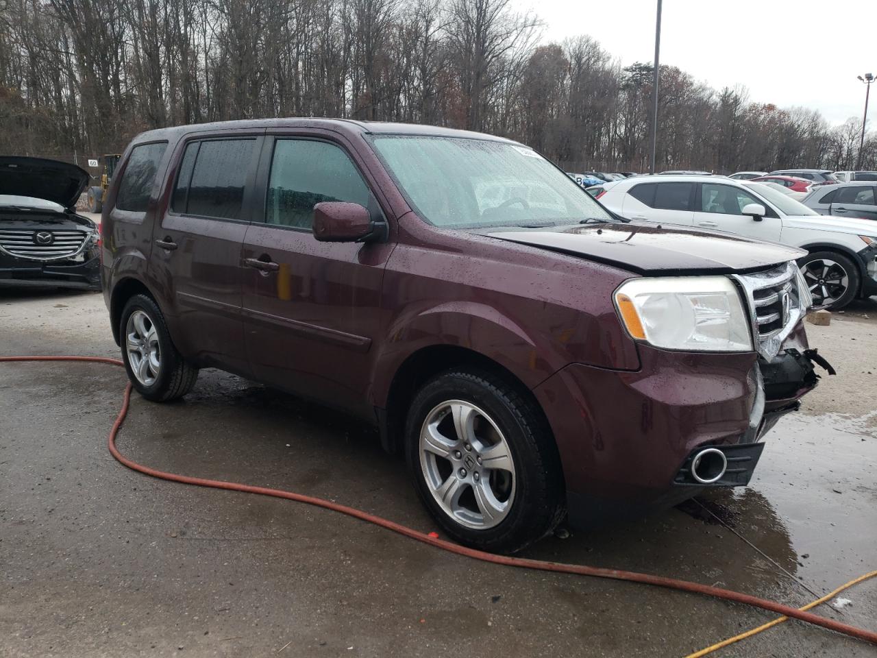 2014 Honda Pilot VIN 5FNYF4H59EB056780 Copart auction photo, front end damage thumbnail 4