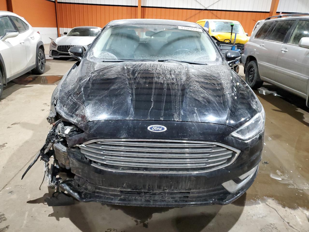 2017 Ford Fusion VIN 3FA6P0T92HR268002 Copart auction photo, front end / side damage thumbnail 5