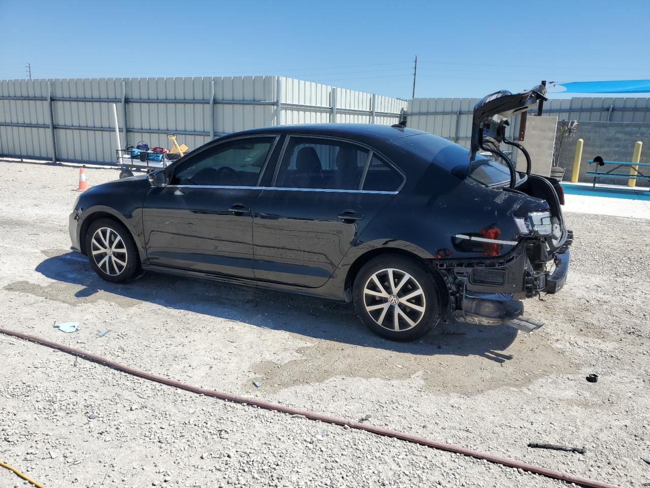2017 Volkswagen Jetta VIN 3VWDB7AJ6HM397439 Copart auction photo, rear end / side damage thumbnail 2
