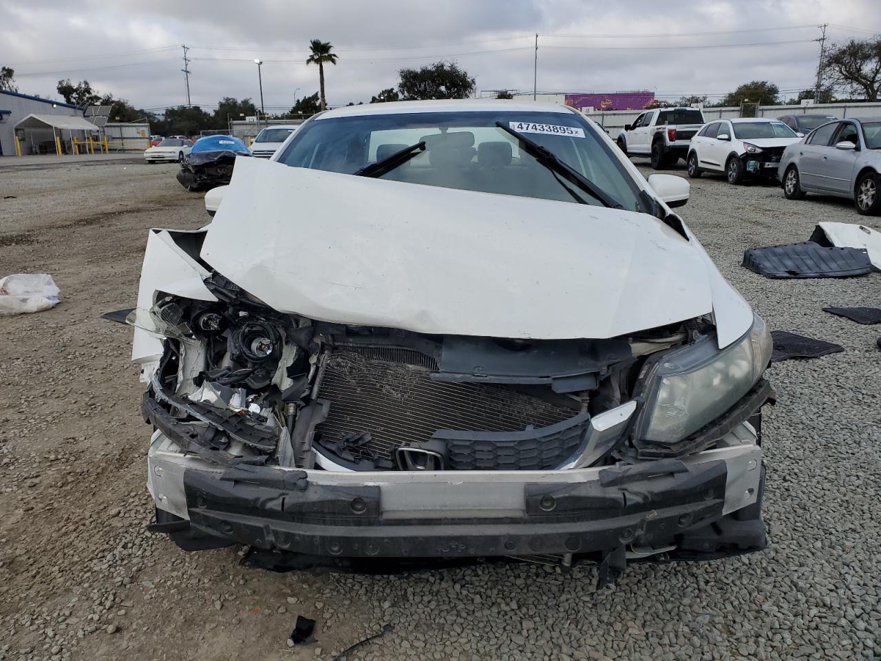 2014 Honda Civic VIN 2HGFB2F64EH509296 Copart auction photo, front end / rear end damage thumbnail 5