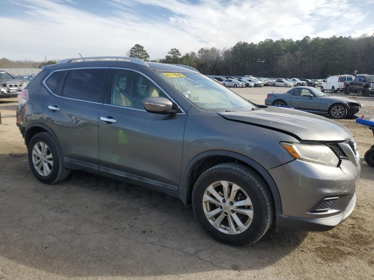 2014 Nissan Rogue VIN 5N1AT2MV7EC842770 Copart auction photo, front end / rear end damage thumbnail 4