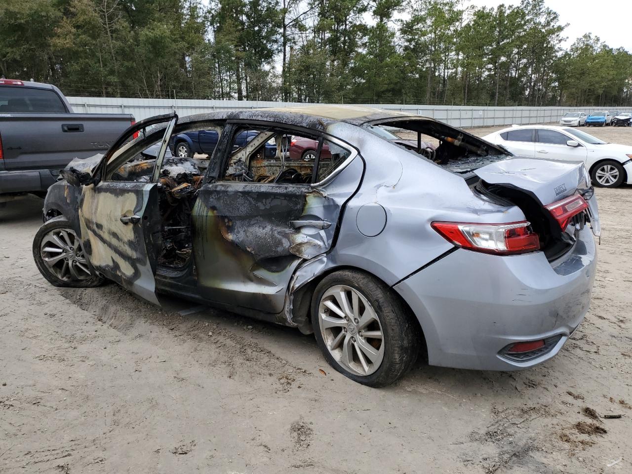 2016 Acura ILX VIN 19UDE2F38GA025377 Copart auction photo, burn damage thumbnail 2