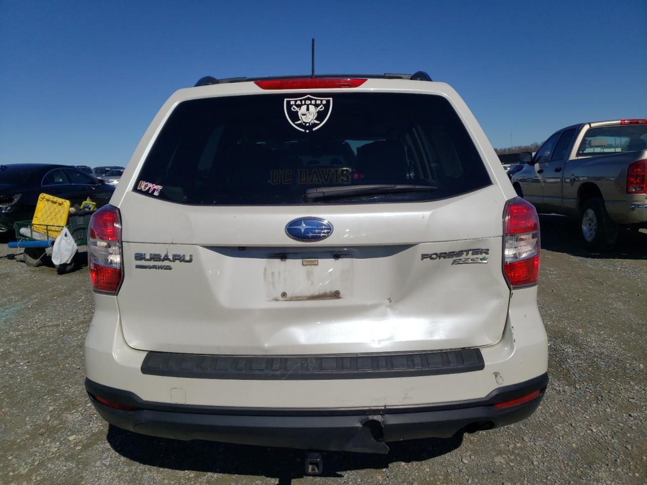 2015 Subaru Forester VIN JF2SJADC6FH580592 Copart auction photo, front end / minor dent/scratches damage thumbnail 6
