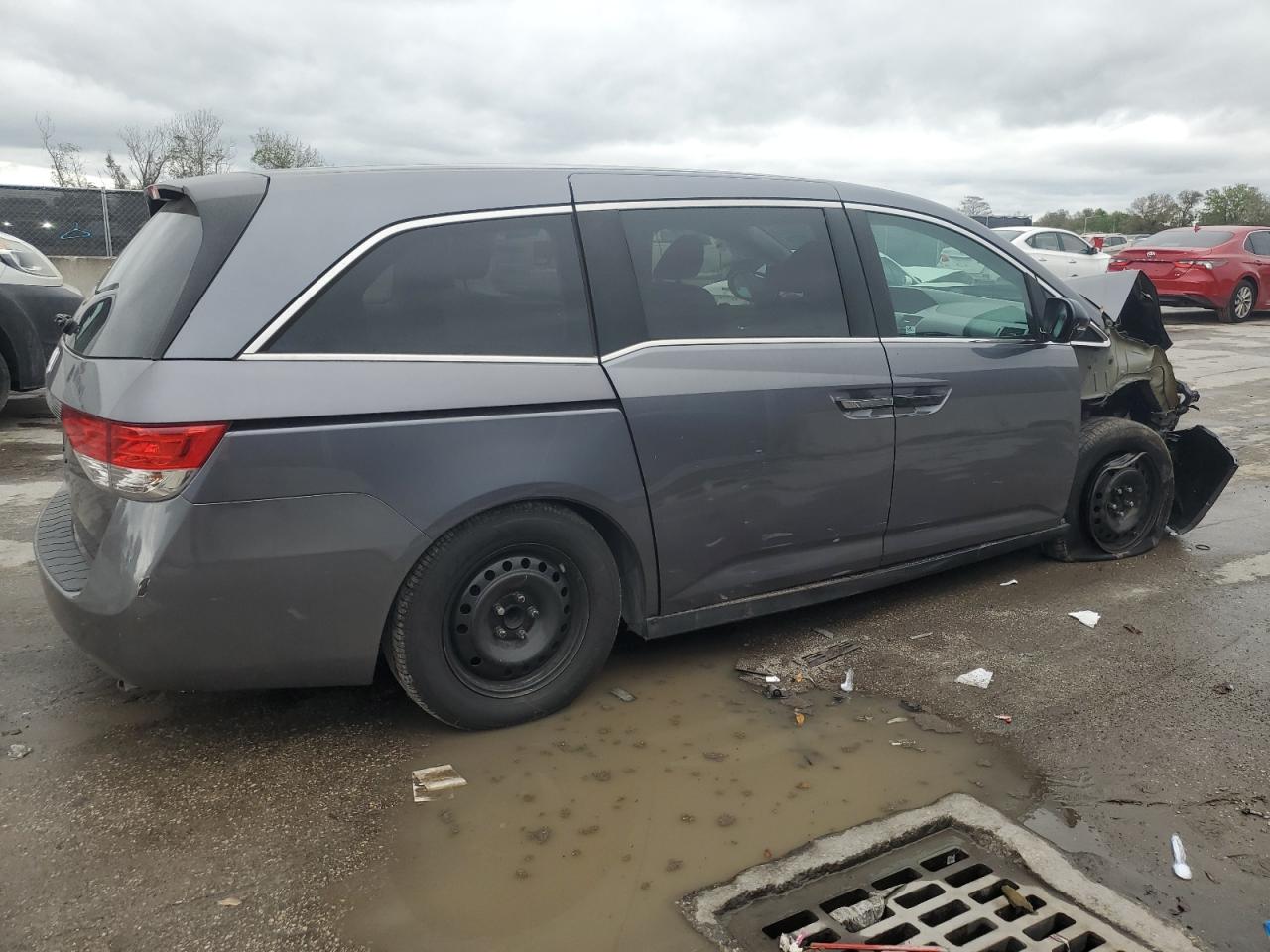 2014 Honda Odyssey VIN 5FNRL5H2XEB089568 Copart auction photo, front end damage thumbnail 3