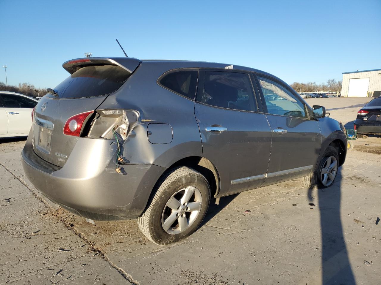 2012 Nissan Rogue VIN JN8AS5MVXCW420159 Copart auction photo, side / front end damage thumbnail 3