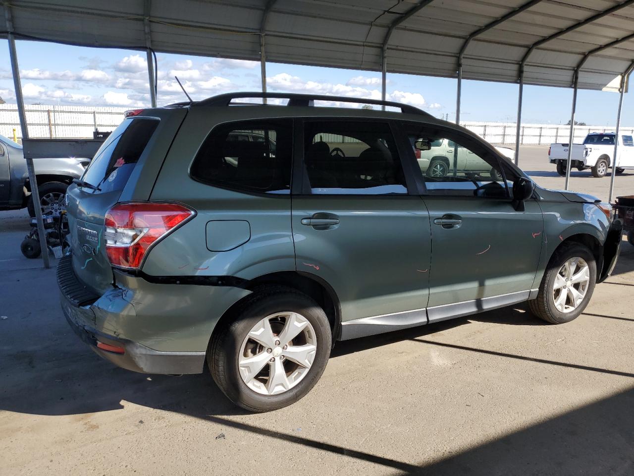 2015 Subaru Forester VIN JF2SJABC6FH597010 Copart auction photo, front end / rear end damage thumbnail 3