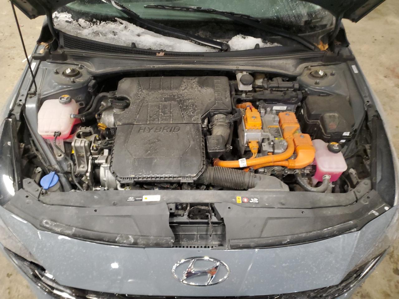 2022 Hyundai Elantra VIN KMHLN4AJ7NU015197 Copart auction photo, side damage thumbnail 12