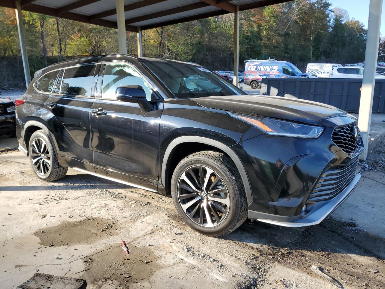 2021 Toyota Highlander VIN 5TDLZRAH9MS074788 Copart auction photo, side damage thumbnail 4