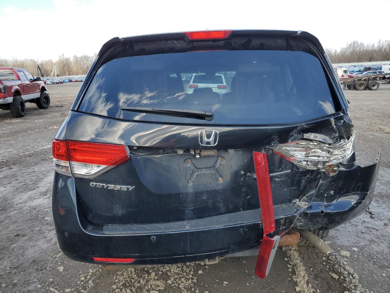 2015 Honda Odyssey VIN 5FNRL5H91FB110998 Copart auction photo, rear end damage thumbnail 6