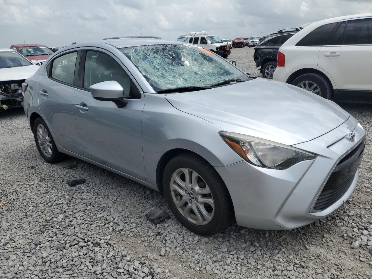 2017 Toyota Yaris VIN 3MYDLBYV1HY175672 Copart auction photo, biohazard/chemical / all over damage thumbnail 4