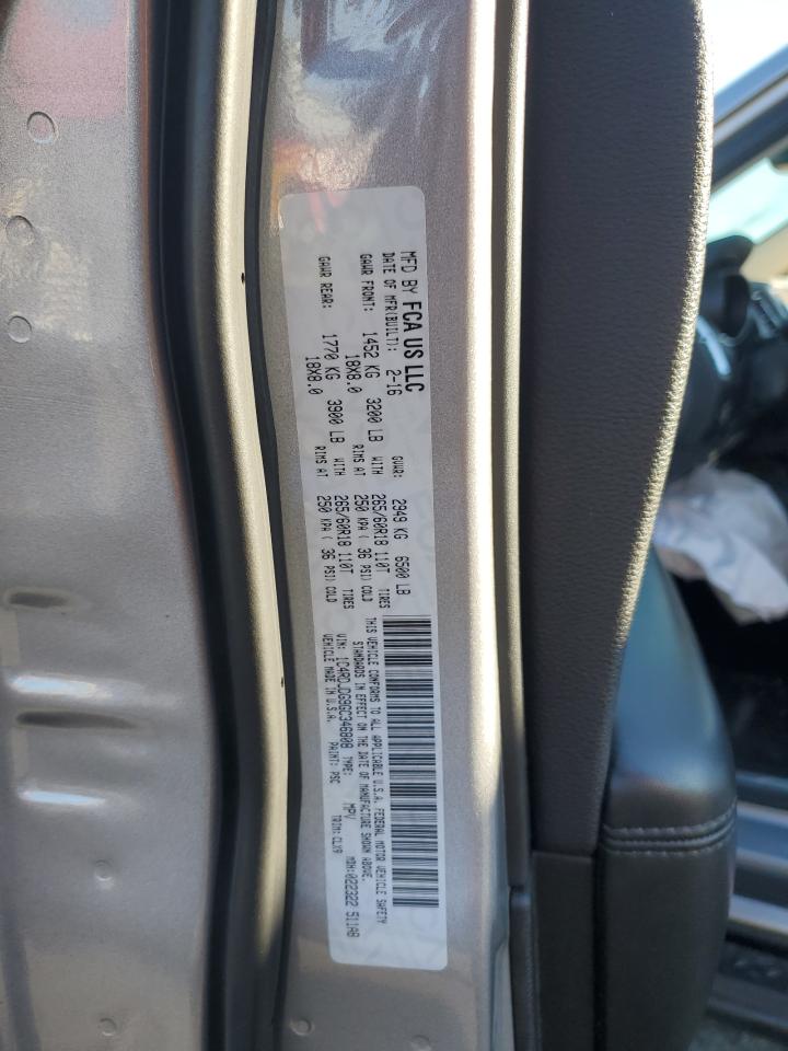 2016 Dodge Durango VIN 1C4RDJDG9GC346808 Copart auction photo, front end / top/roof damage thumbnail 15
