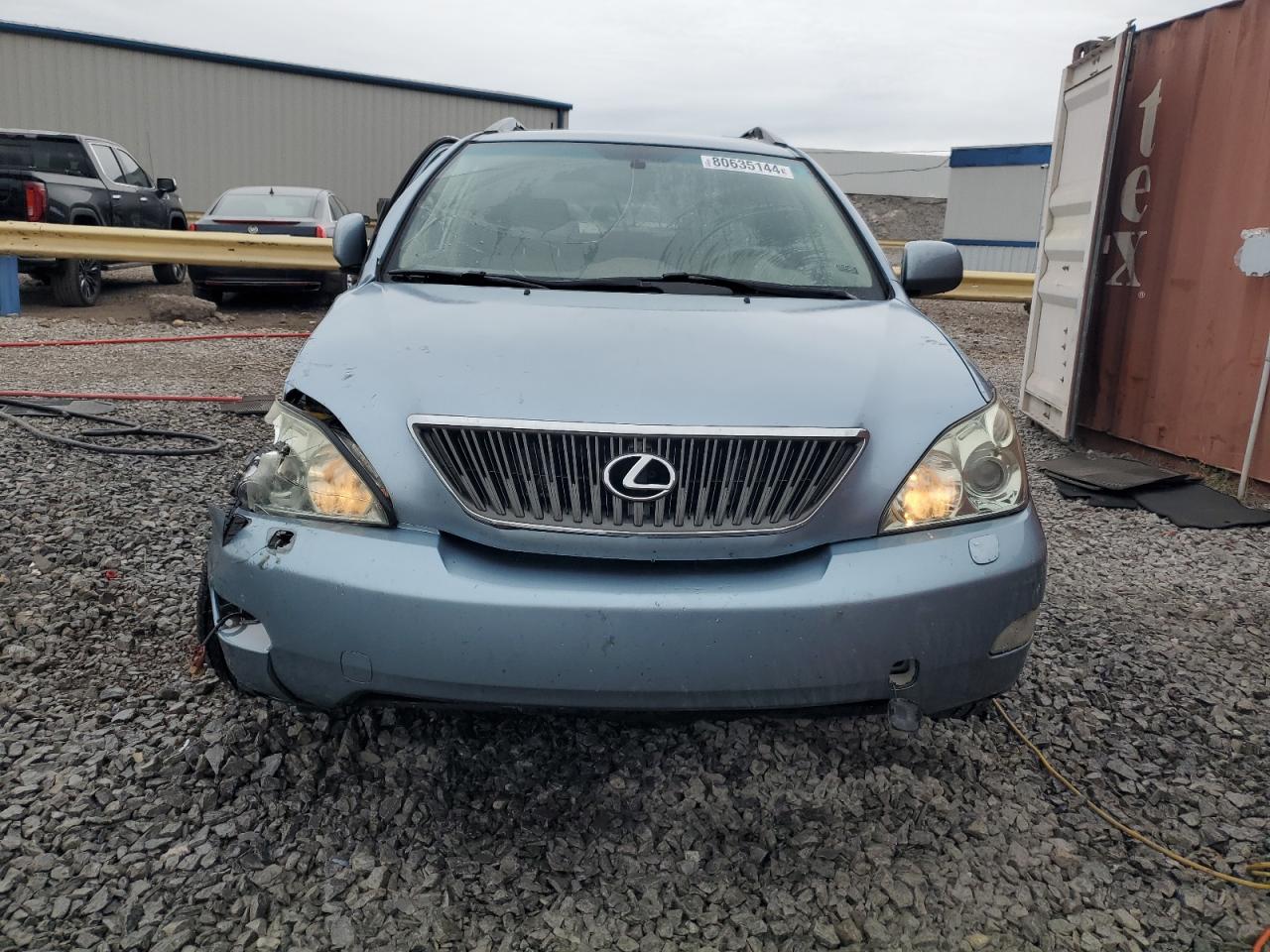 2007 Lexus RX VIN JTJGK31U970003028 Copart auction photo, front end / side damage thumbnail 5