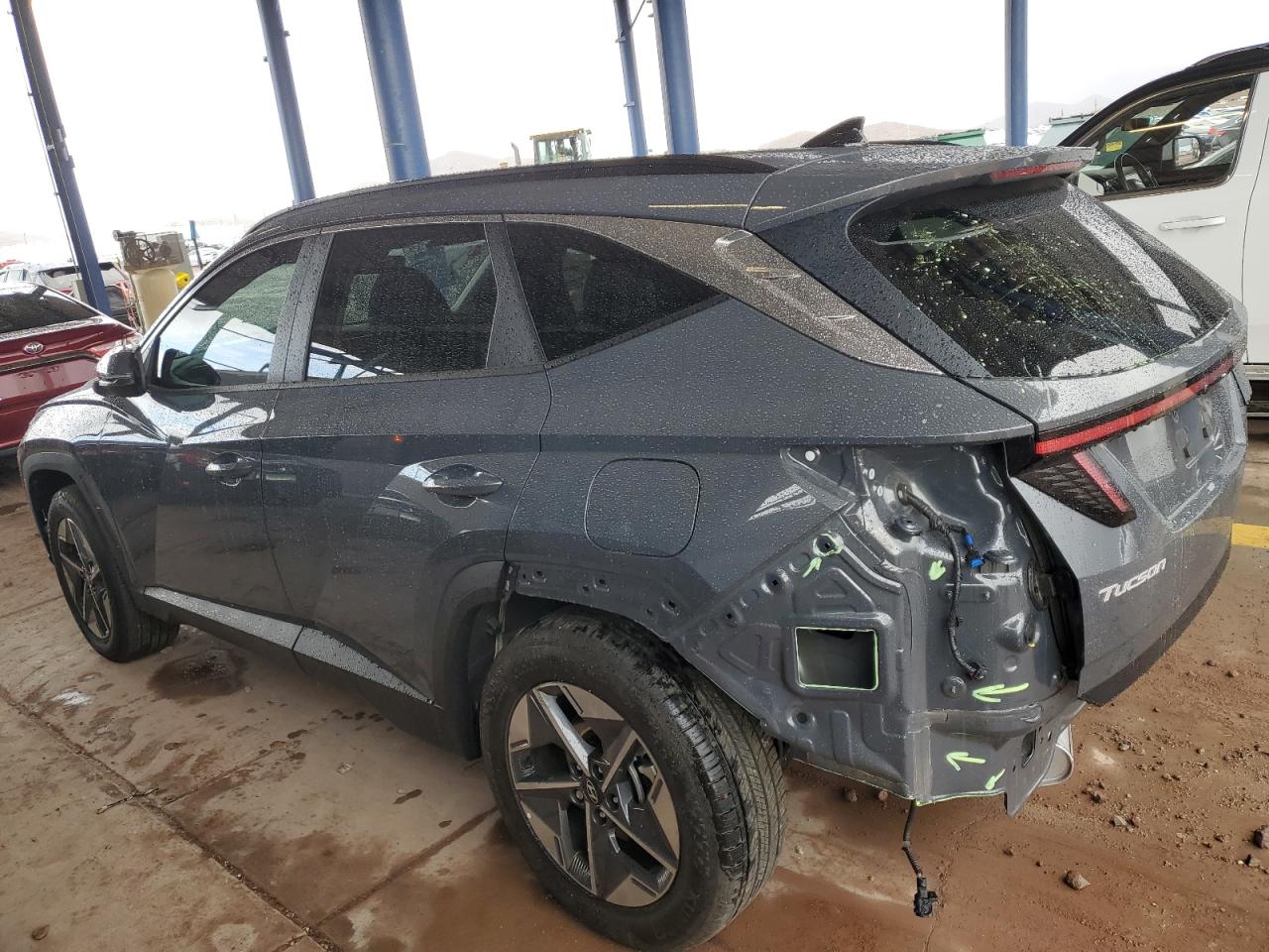 2025 Hyundai Tucson VIN 5NMJC3DE9SH465995 Copart auction photo, rear end damage thumbnail 2