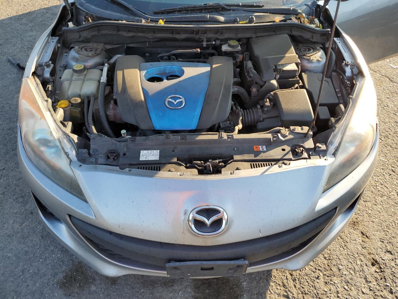 2012 Mazda 3 VIN JM1BL1L86C1607185 Copart auction photo, side / front end damage thumbnail 12