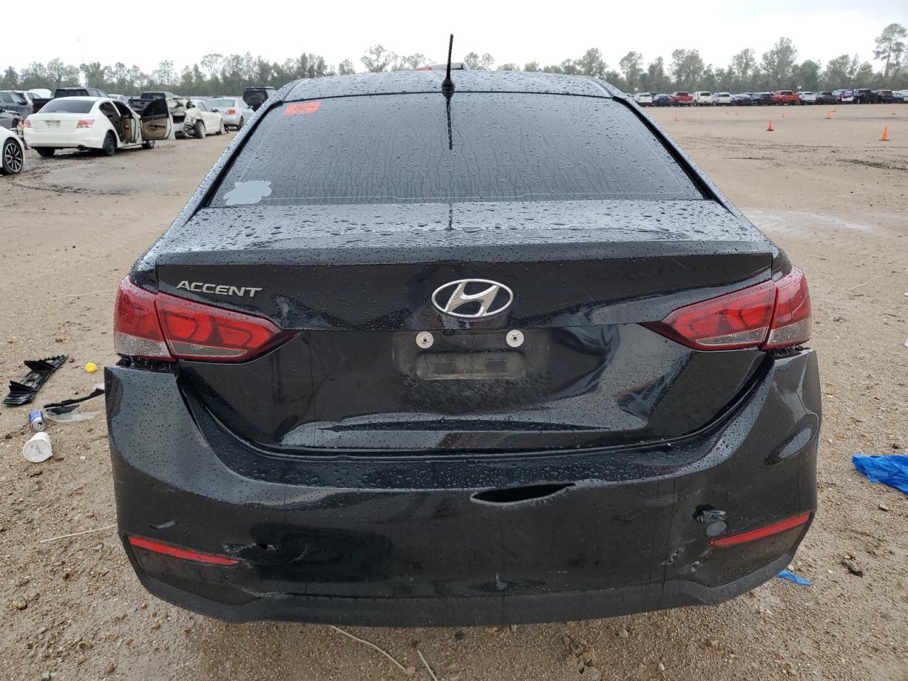 2022 Hyundai Accent VIN 3KPC24A61NE168200 Copart auction photo, front end / rear end damage thumbnail 6