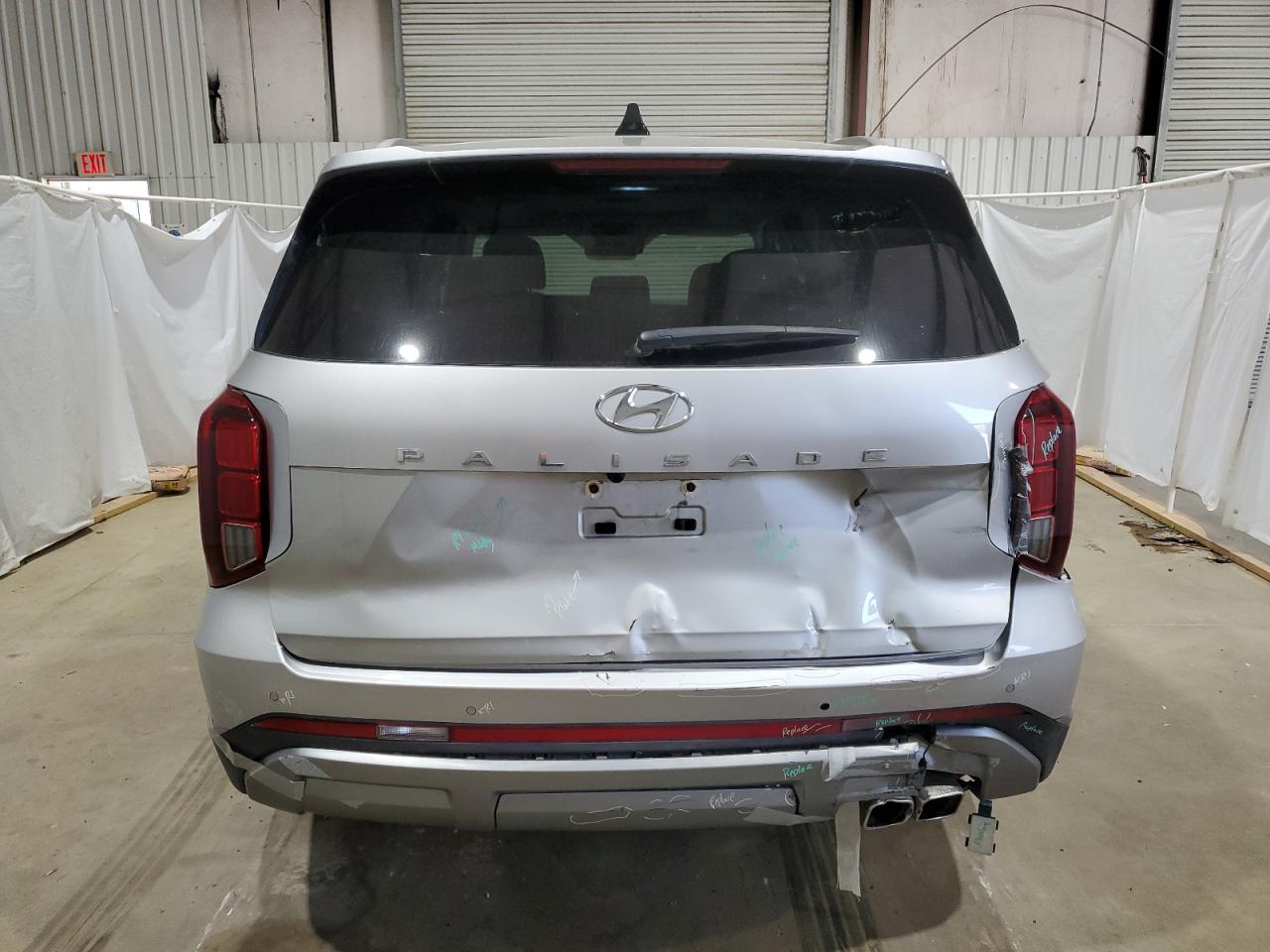2023 Hyundai Palisade VIN KM8R44GE5PU614433 Copart auction photo, rear end / minor dent/scratches damage thumbnail 6
