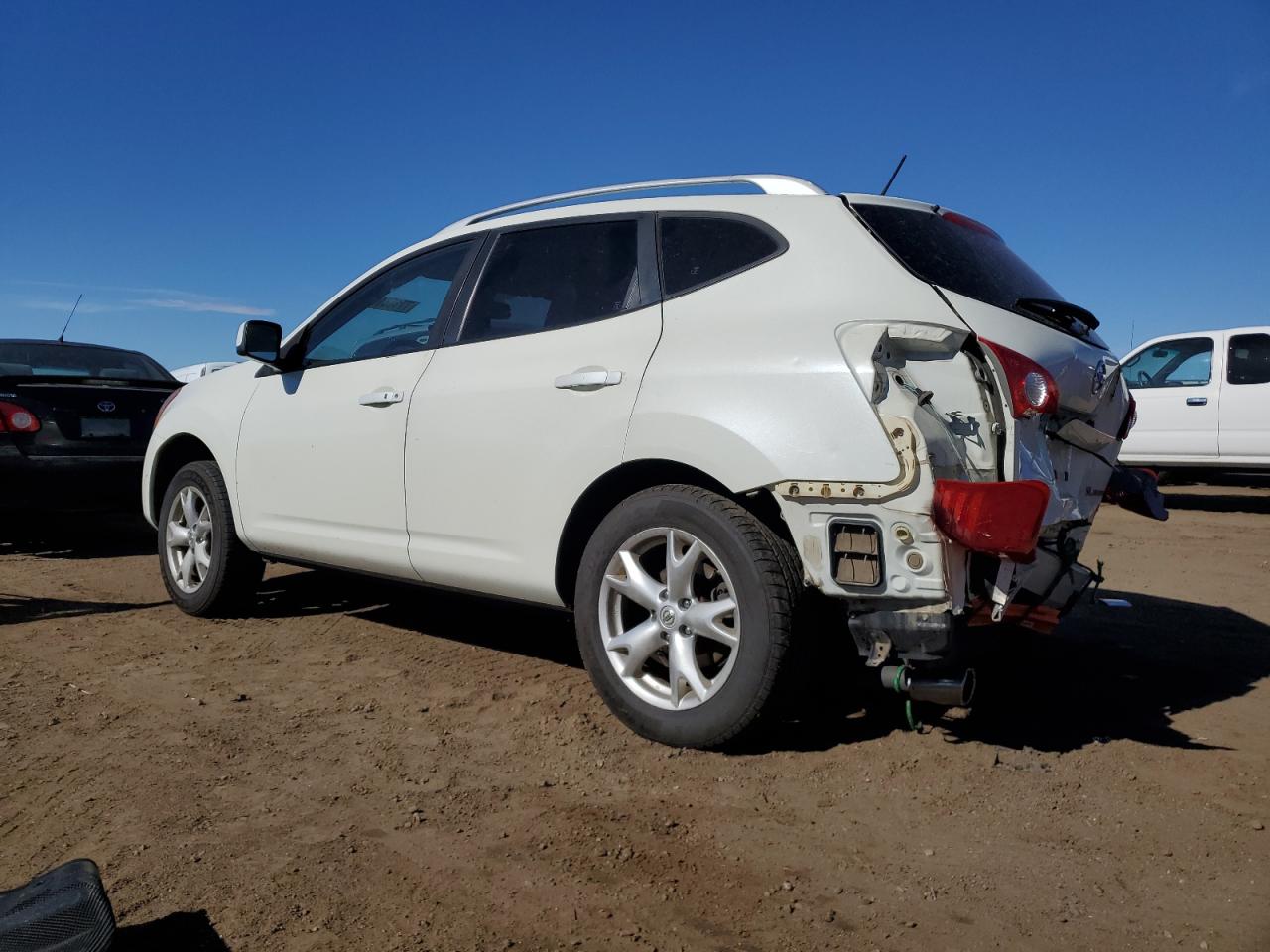 2008 Nissan Rogue VIN JN8AS58V68W136402 Copart auction photo, rear end damage thumbnail 2