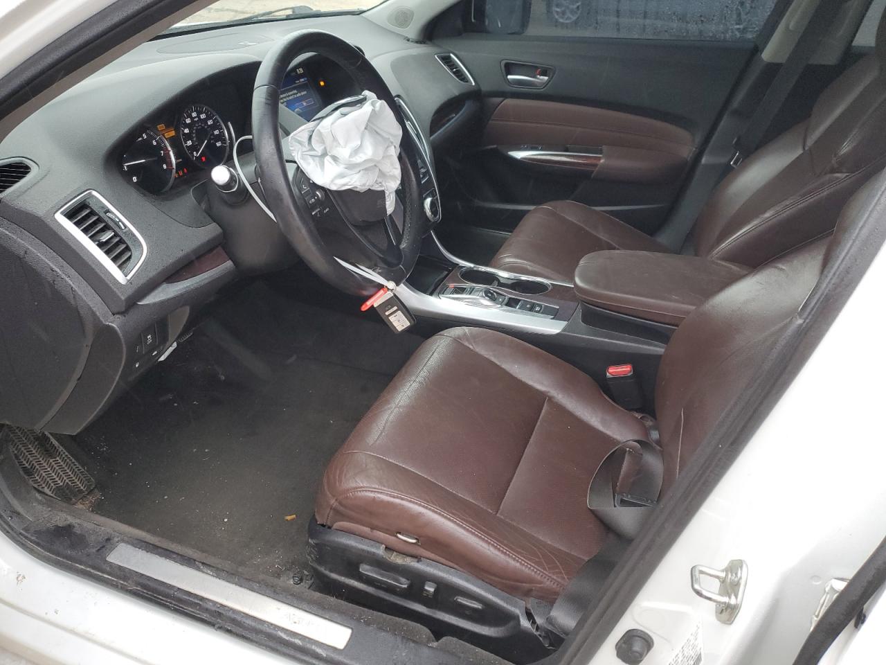 2015 Acura TLX VIN 19UUB2F53FA023559 Copart auction photo, front end / frame damage damage thumbnail 7