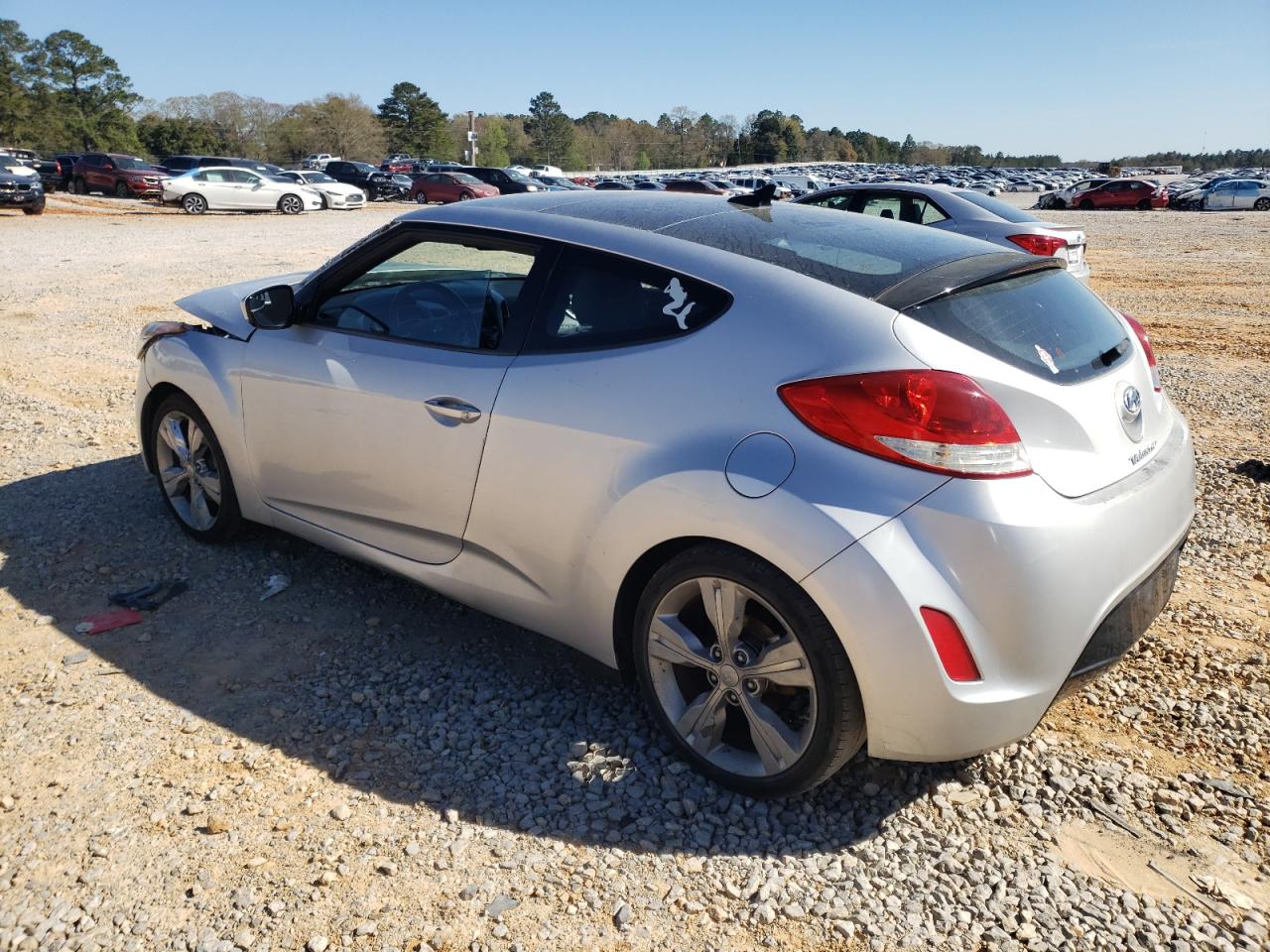2016 Hyundai Veloster VIN KMHTC6AD5GU256688 Copart auction photo, front end / side damage thumbnail 2