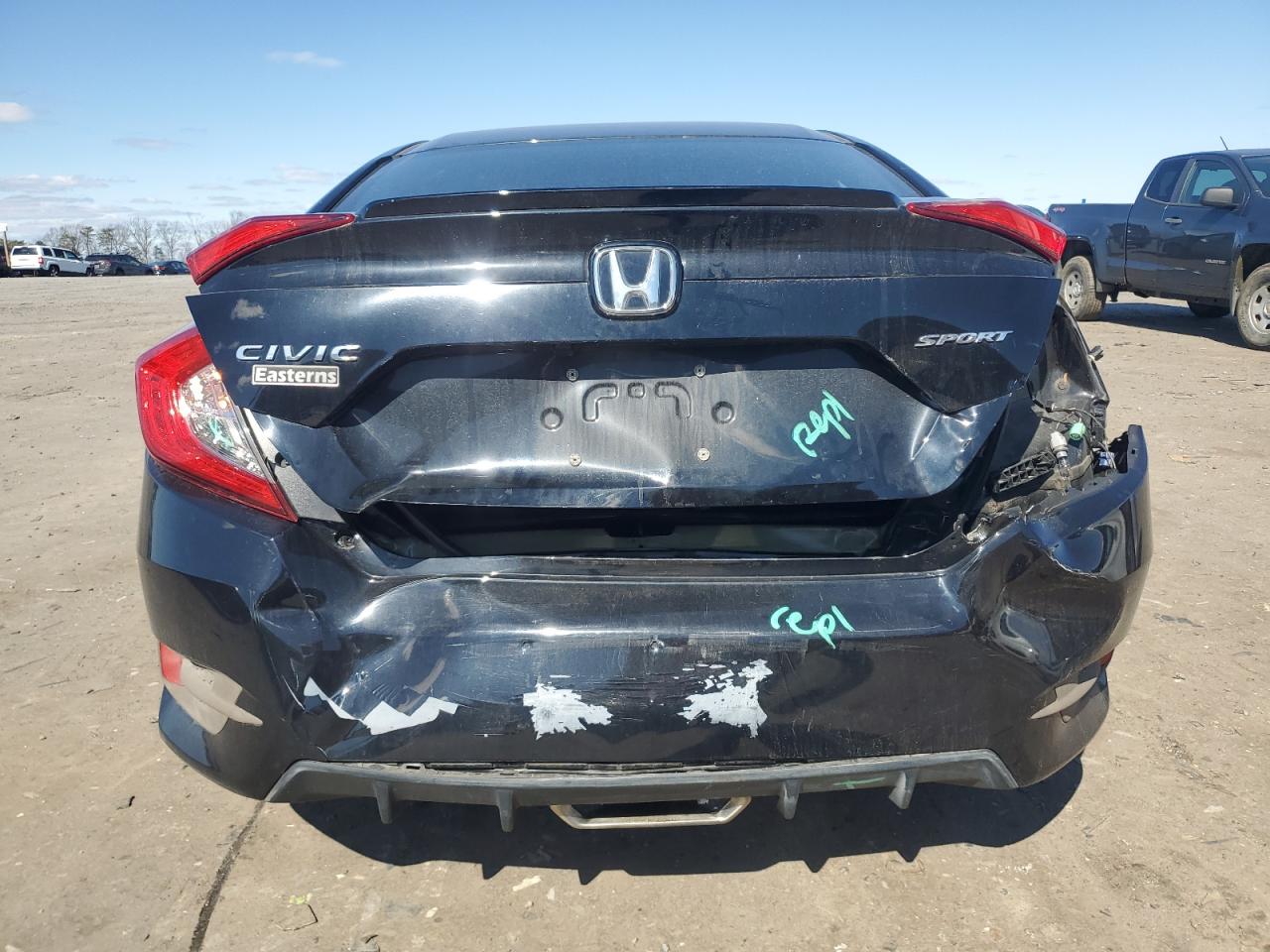2020 Honda Civic VIN 2HGFC2F80LH516550 Copart auction photo, rear end / minor dent/scratches damage thumbnail 6