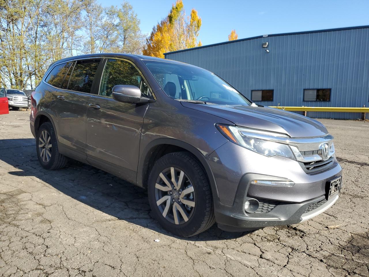 2019 Honda Pilot VIN 5FNYF6H55KB100118 Copart auction photo, side damage thumbnail 4