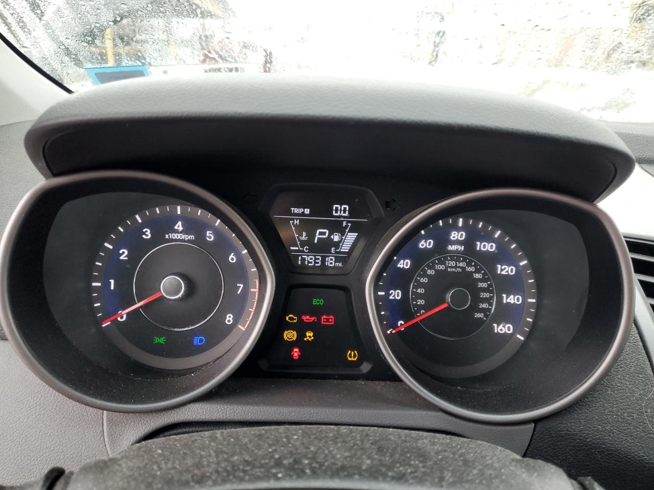 2016 Hyundai Elantra VIN 5NPDH4AE9GH672180 Copart auction photo, all over damage thumbnail 9