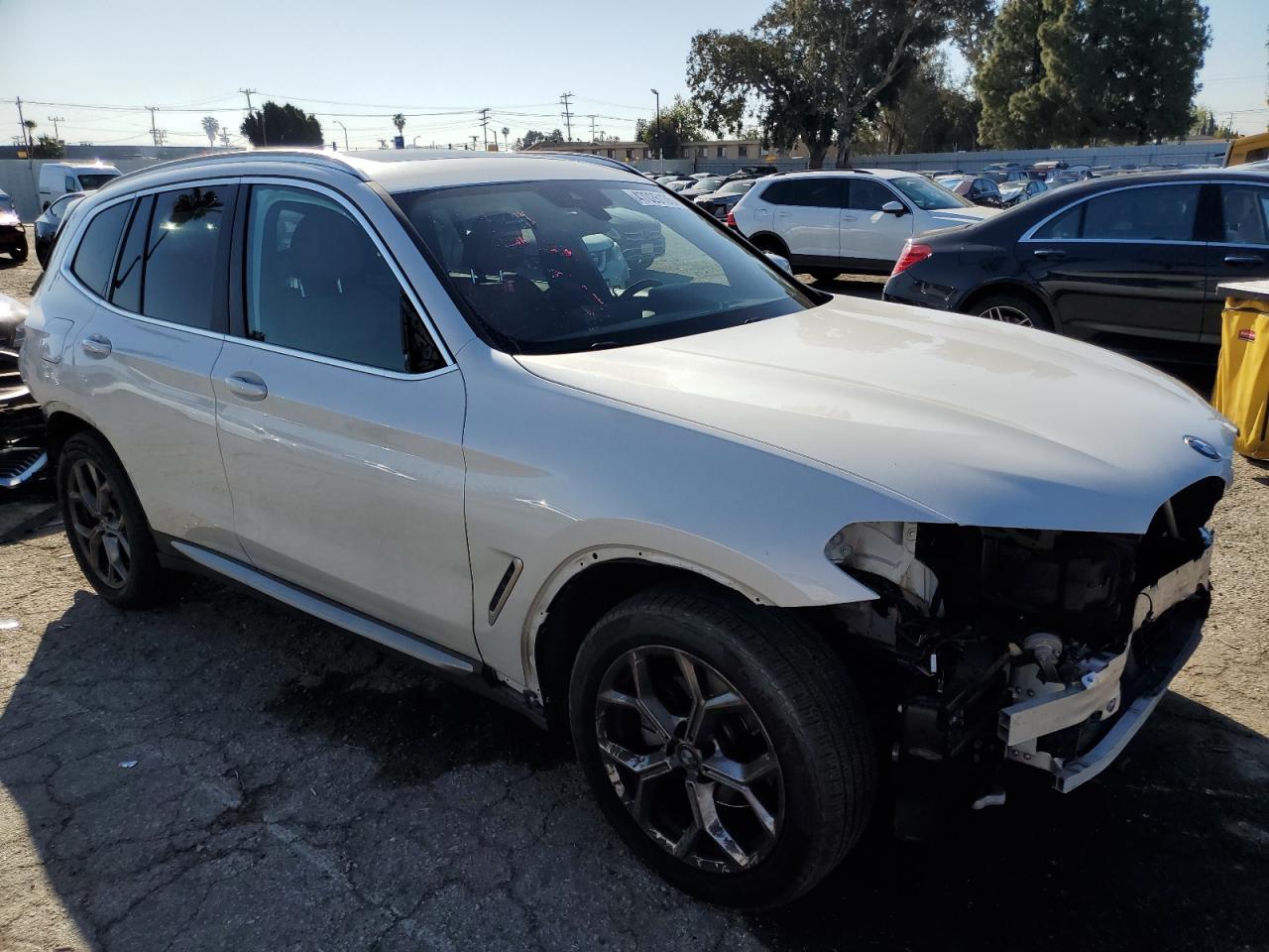 2022 BMW X3 VIN 5UX43DP04N9J95625 Copart auction photo, rear end / front end damage thumbnail 4