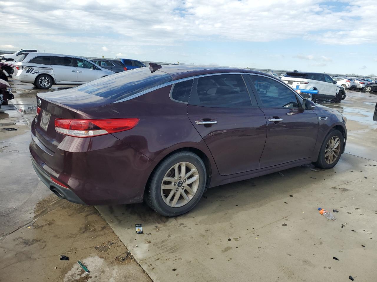 2016 KIA Optima VIN 5XXGT4L37GG074611 Copart auction photo, mechanical damage thumbnail 3
