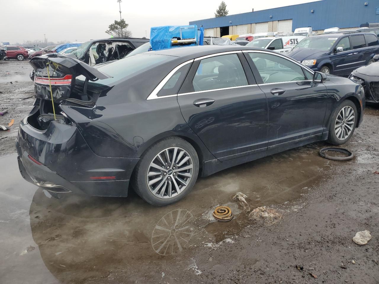 2019 Lincoln MKZ VIN 3LN6L5A91KR623587 Copart auction photo, rear end damage thumbnail 3