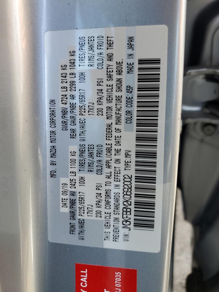 2019 Mazda CX-5 VIN JM3KFBBM2K0692002 Copart auction photo, front end / minor dent/scratches damage thumbnail 15