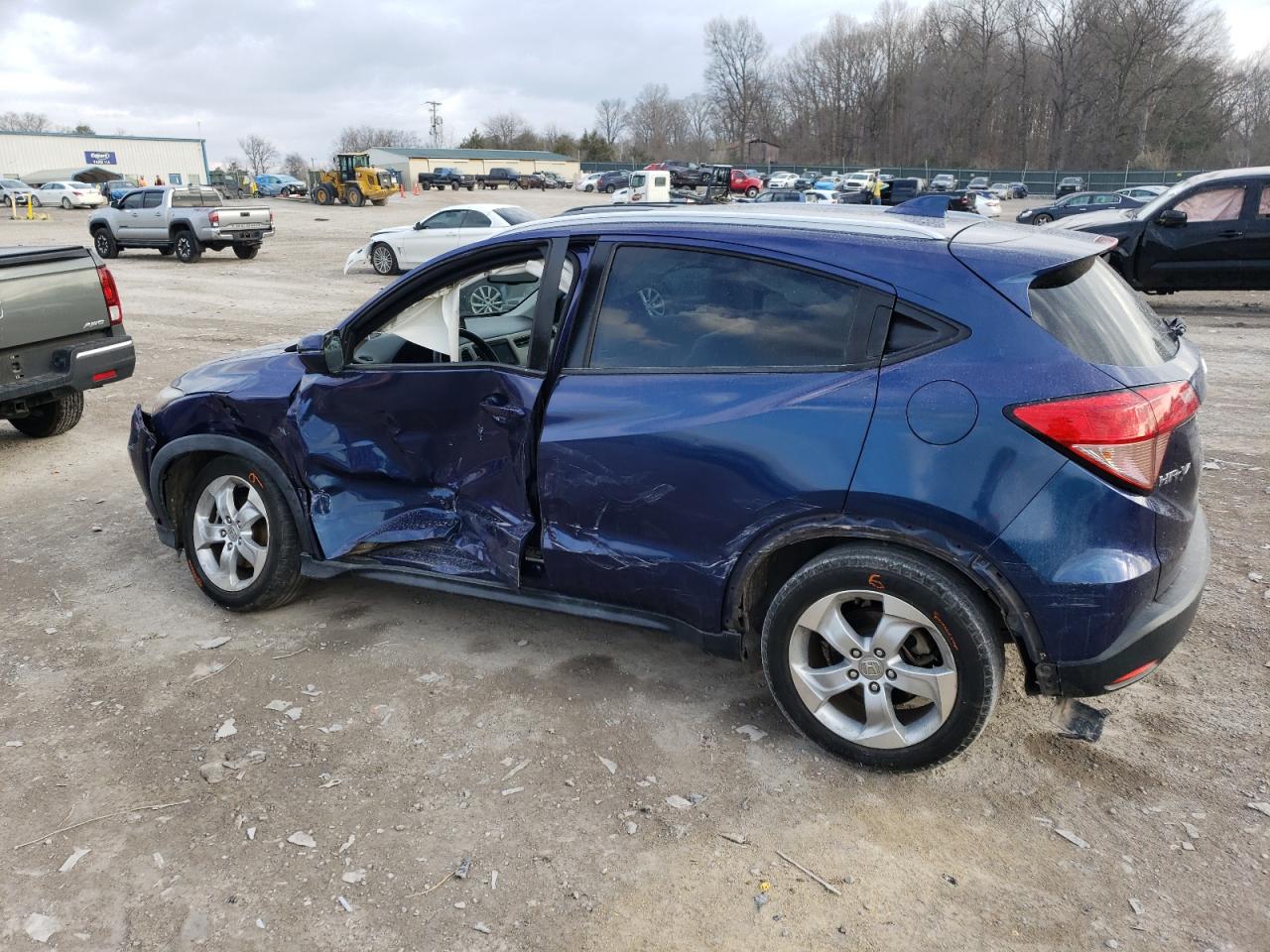 2016 Honda HR-V VIN 3CZRU5H78GM705933 Copart auction photo, all over / undercarriage damage thumbnail 2