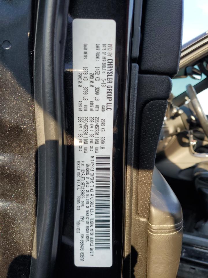2014 Jeep Grand Cherokee VIN 1C4RJFDJ9EC183625 Copart auction photo, all over damage thumbnail 13