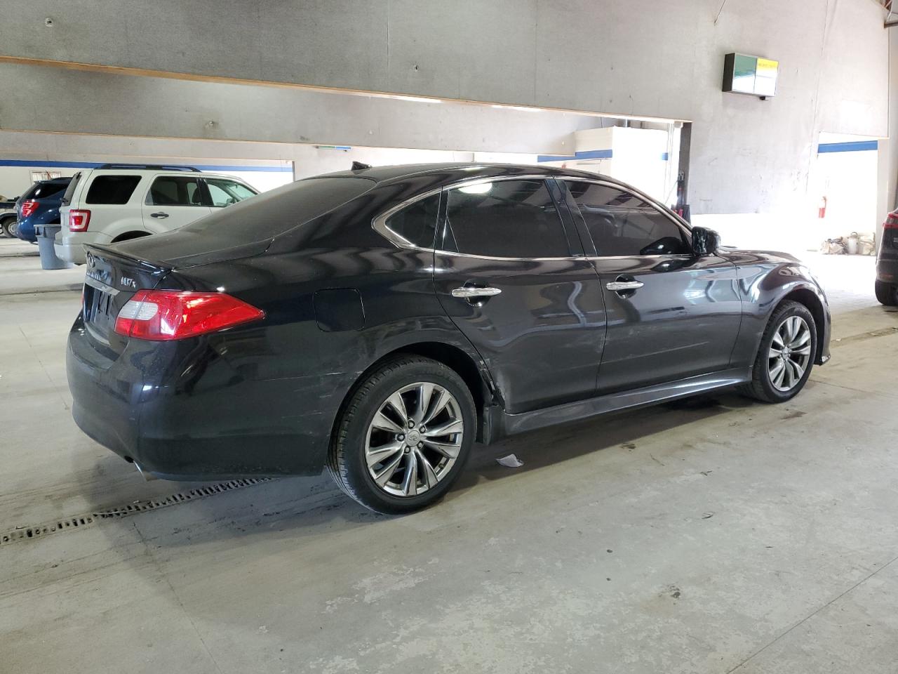 2012 Infiniti M VIN JN1BY1AR0CM396869 Copart auction photo, side damage thumbnail 3
