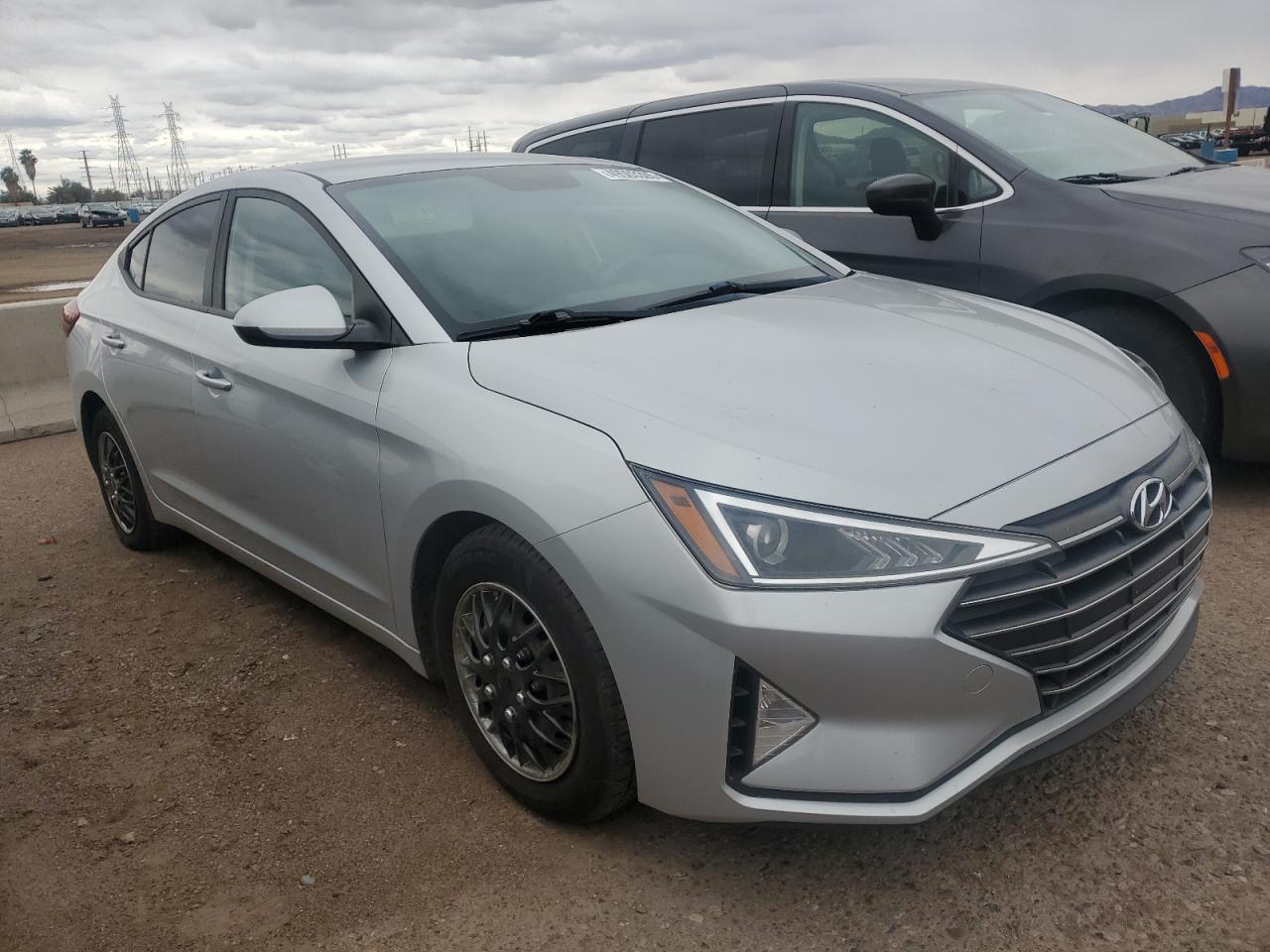 2019 Hyundai Elantra VIN KMHD74LF5KU775230 Copart auction photo, vandalism / front end damage thumbnail 4