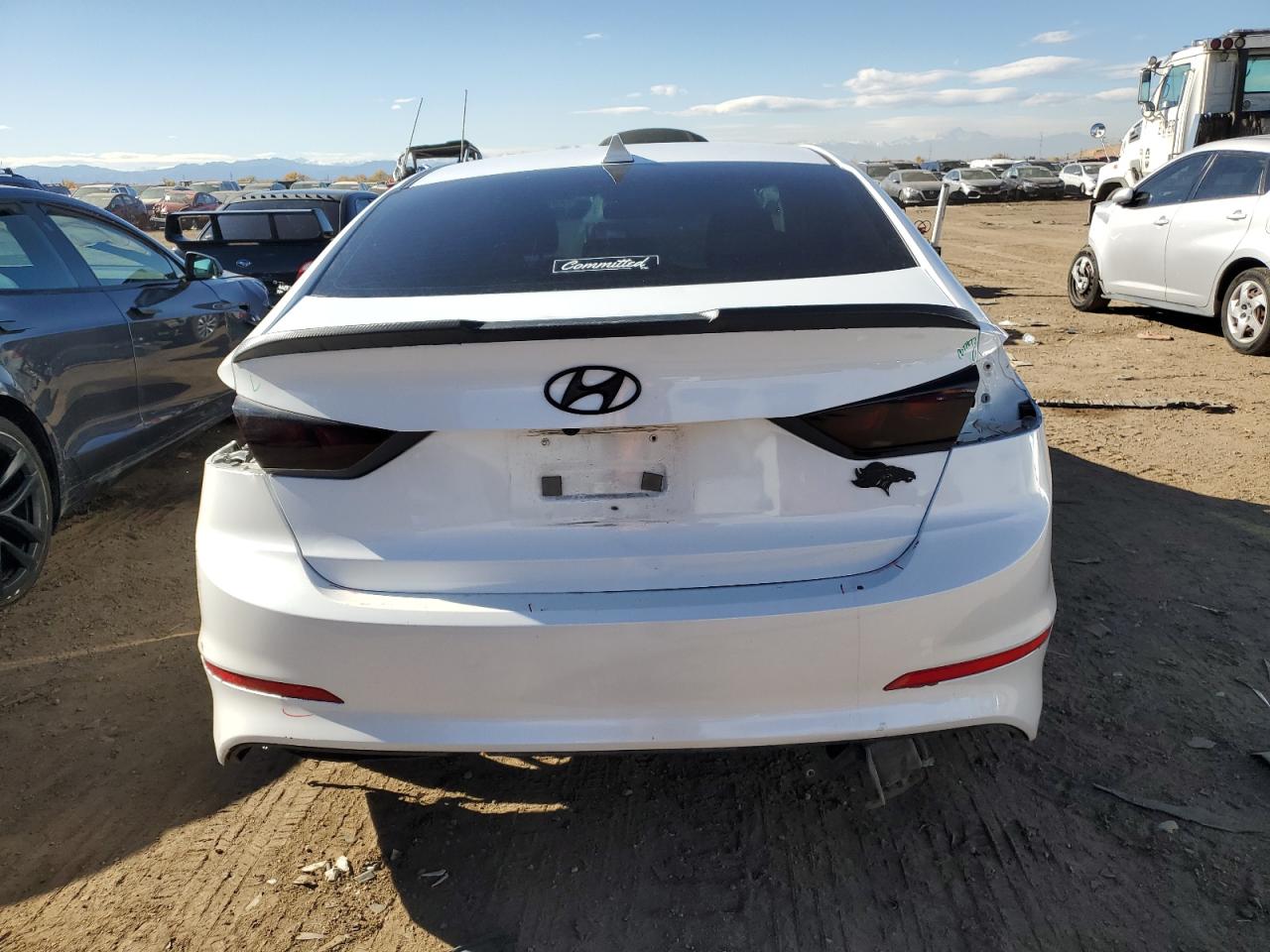 2018 Hyundai Elantra VIN 5NPD84LF4JH242828 Copart auction photo, all over damage thumbnail 6